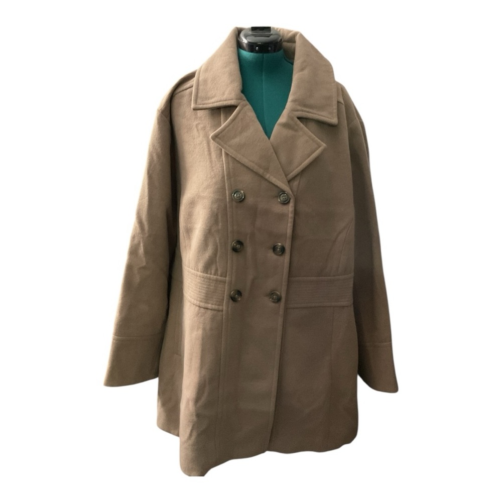 🦄 Catherines Elegant Brown Double-Breasted Pea Coat